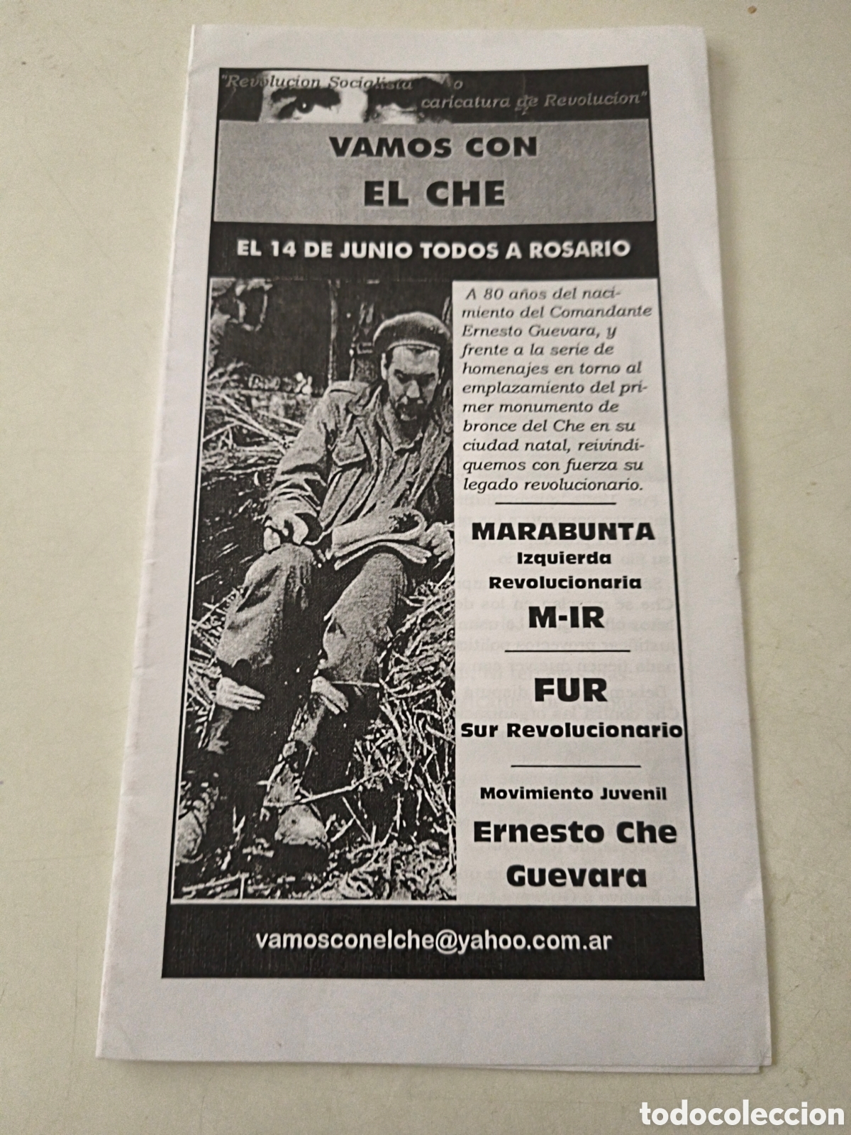 Documentos antiguos: Vamos con El Che. Movimiento Juvenil