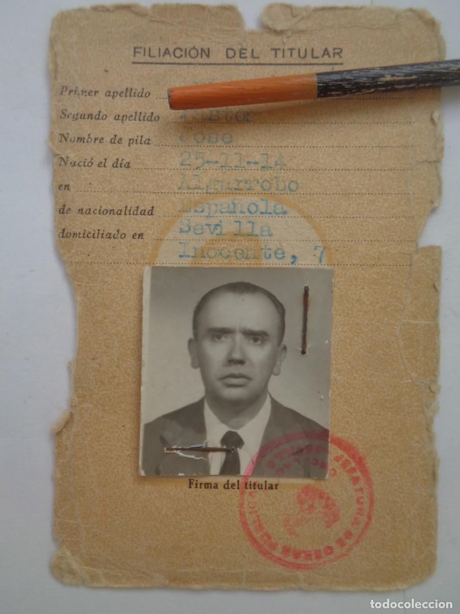 Old Documents: GUERRA CIVIL : PERMISO CONDUCCION , CARNET CONDUCIR . SEVILLA 1937