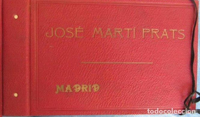 Documentos antiguos: LIBRETA PARA TOMAR NOTAS REGALO DE JOS&Eacute;MART&Iacute; PRATS, MADRID, SIN FECHA.