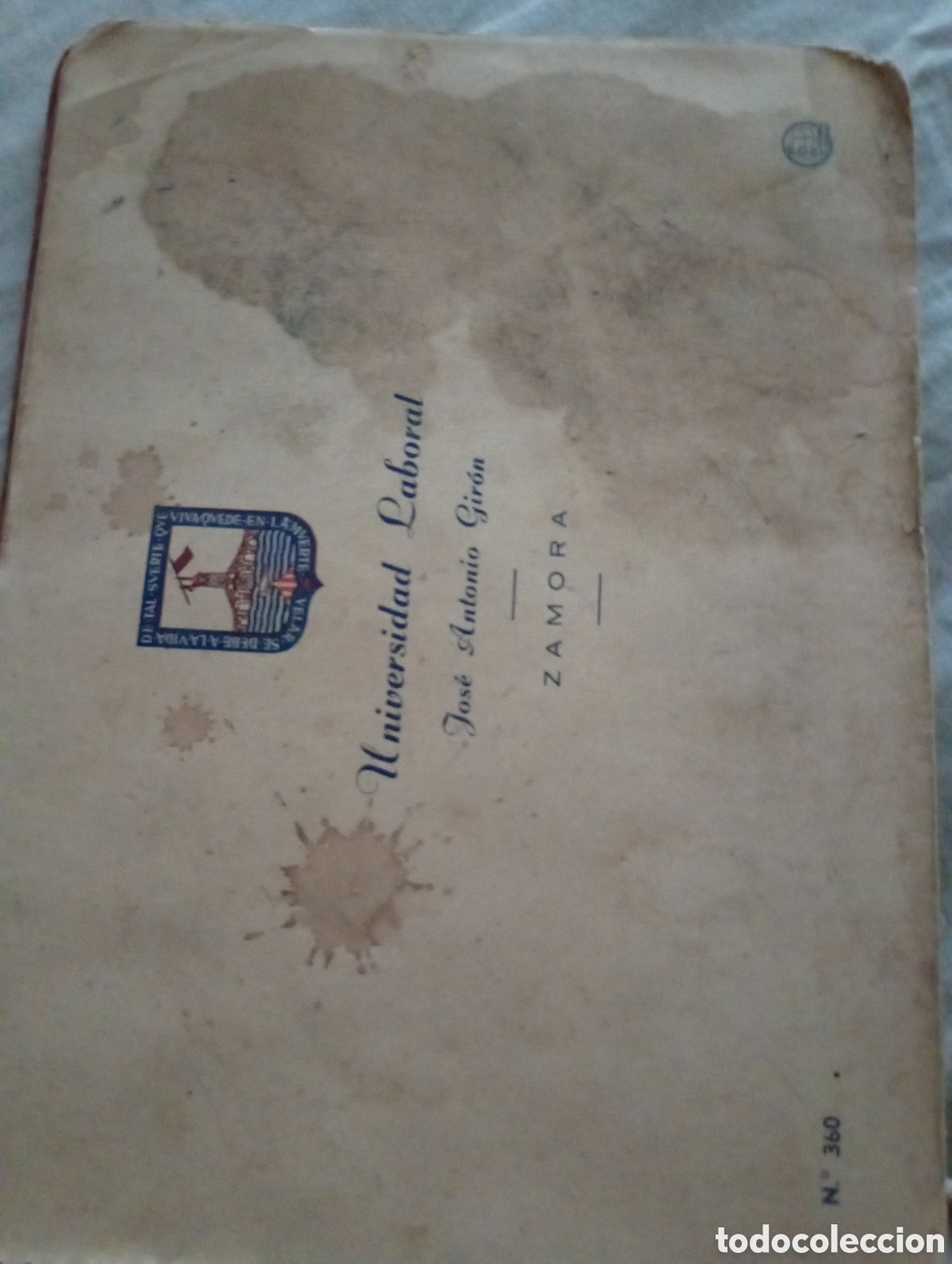Documentos antiguos: Block de dibujo de la universidad laboral de Zamora