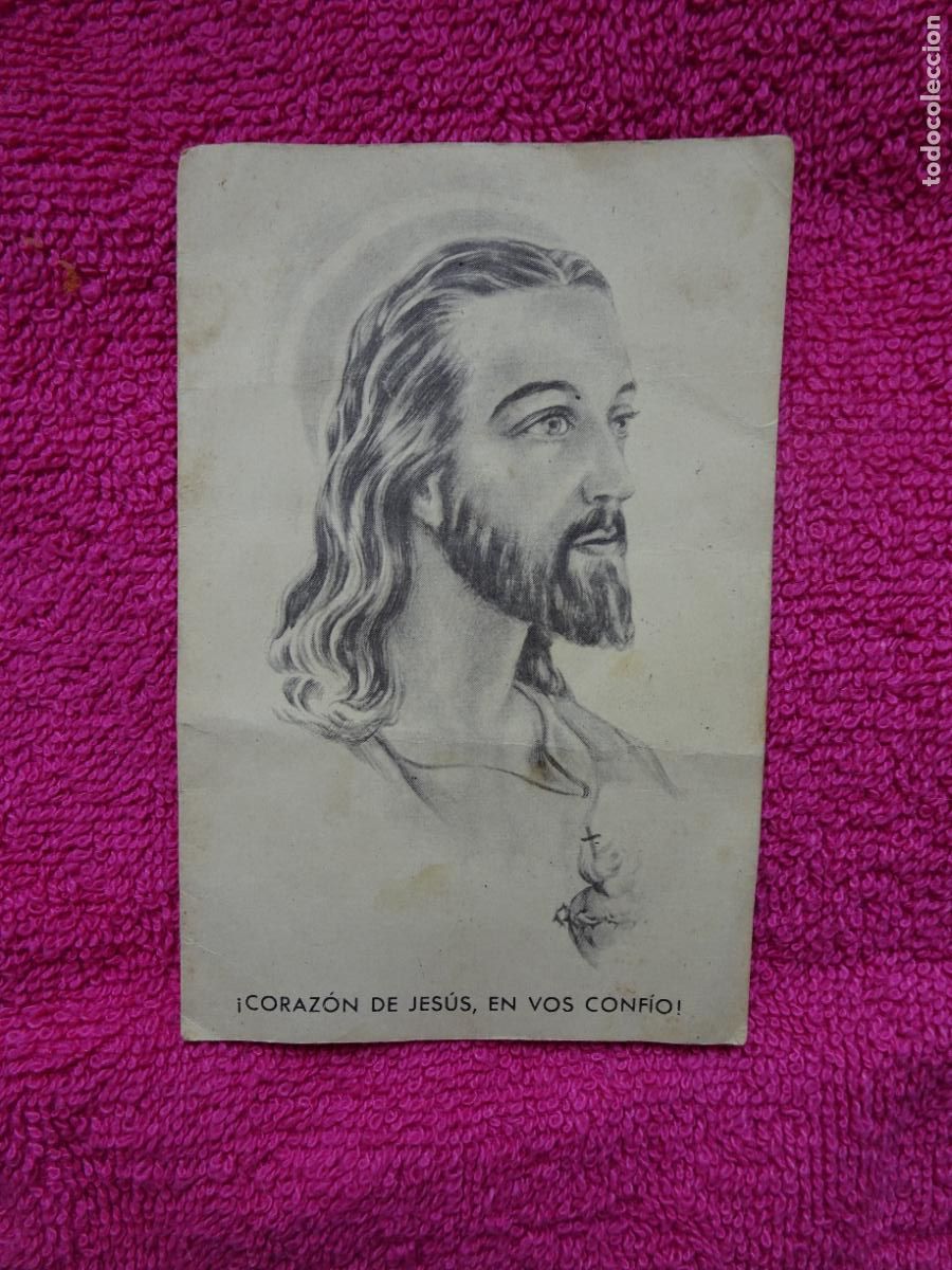 Documentos antiguos: JACULATORIA MILAGROSA Y NOVENA DE CONFIANZA AL CORAZ&Oacute;N DE JES&Uacute;S a&ntilde;os 60