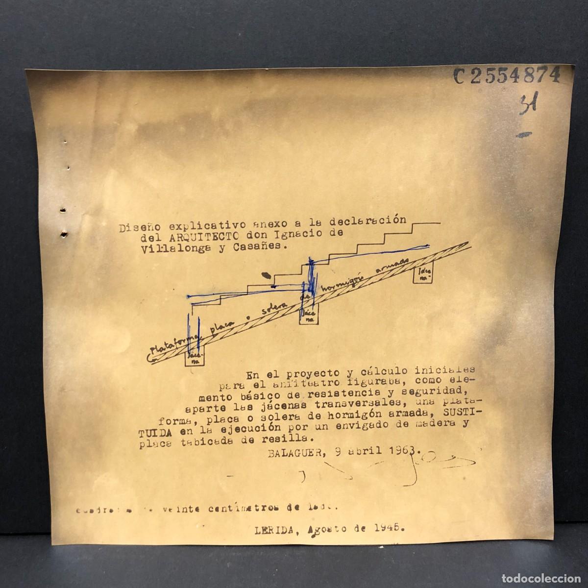 Documentos antiguos: DOCUMENTO DE LA RECONSTRUCCI&Oacute;N Y REFORMA DEL TEATRO MUNICIPAL DE BALAGUER - 1945-1963 / 490