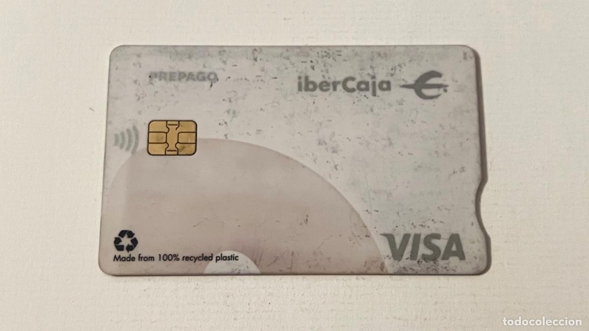 Documentos antiguos: Tarjeta banco Card IBERCAJA VISA para colecci&oacute;n