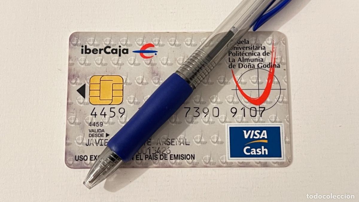 Documentos antiguos: Tarjeta banco Visa Card IBERCAJA para colecci&oacute;n