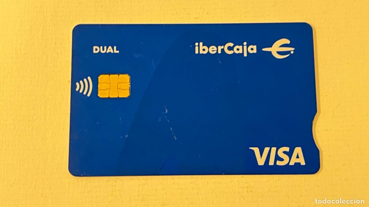 Documentos antiguos: Tarjeta banco VISA IBERCAJA para colecci&oacute;n