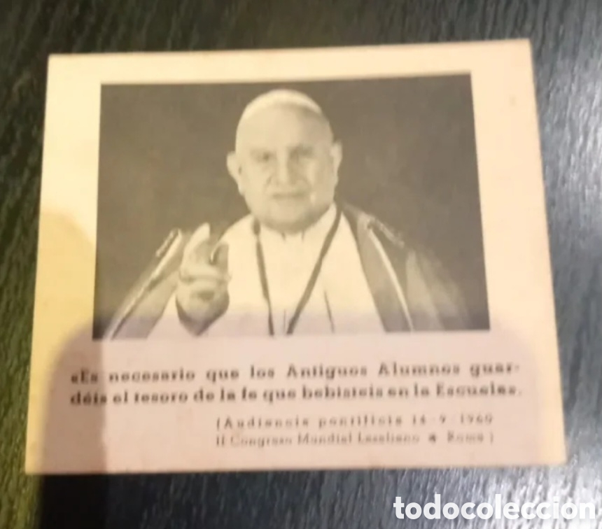 Documentos antiguos: ESTAMPA RELIGIOSA DE JUAN XXIII - Foto 1