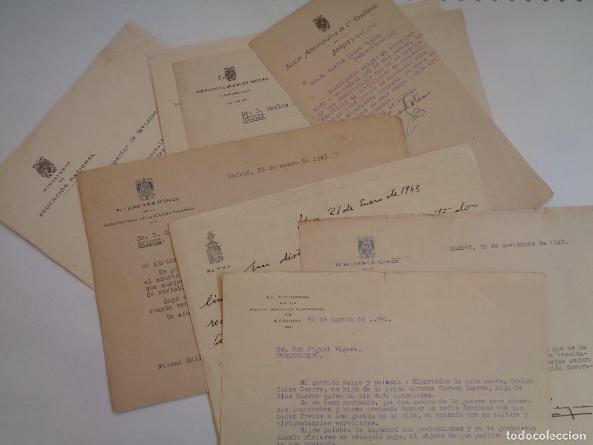 Documentos antiguos: EDUCACION NACIONAL : LOTE 13 DOCUMENTOS DE MAESTRO NACIONAL DEPURADO DE CORDOBA. A&Ntilde;OS 40