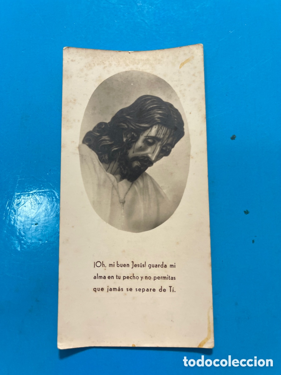 Documentos antiguos: Estampa Comuni&oacute;n Marchena 1940 Jes&uacute;s Nazareno