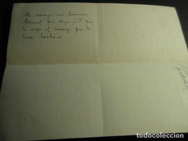 Documentos antiguos: VIGO A. CONDE CARTA 1907 - Foto 2