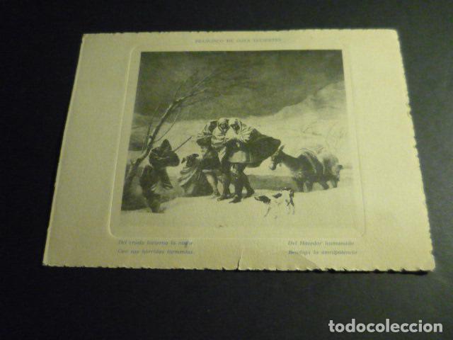 Documentos antiguos: LA NEVADA GOYA TARJETA FELICITACION