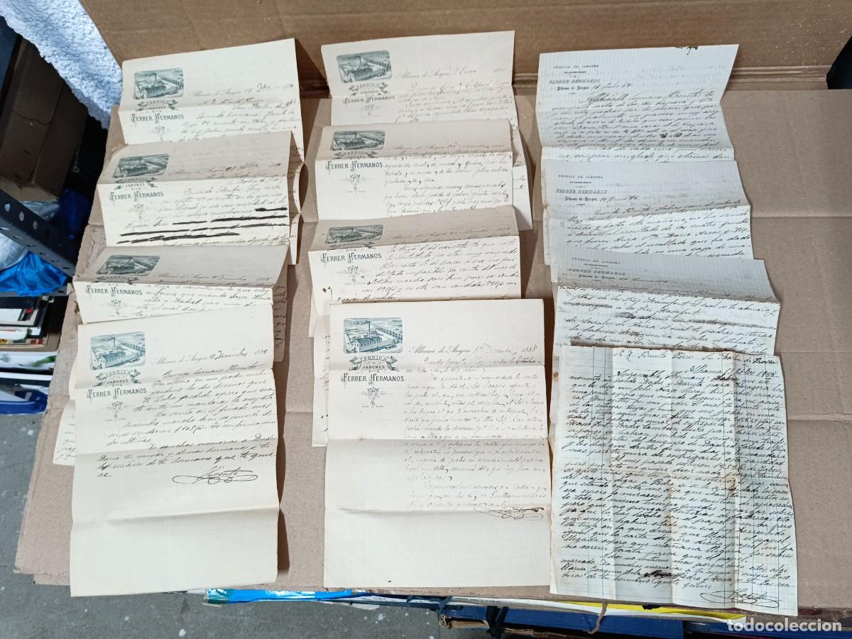 Documentos antiguos: LOTE 12 CARTAS MANUSCRITAS 1888 A 1890, FABRICA JABONES FERRER HERMANOS ALHAMA DE ARAGON, S. XIX P28