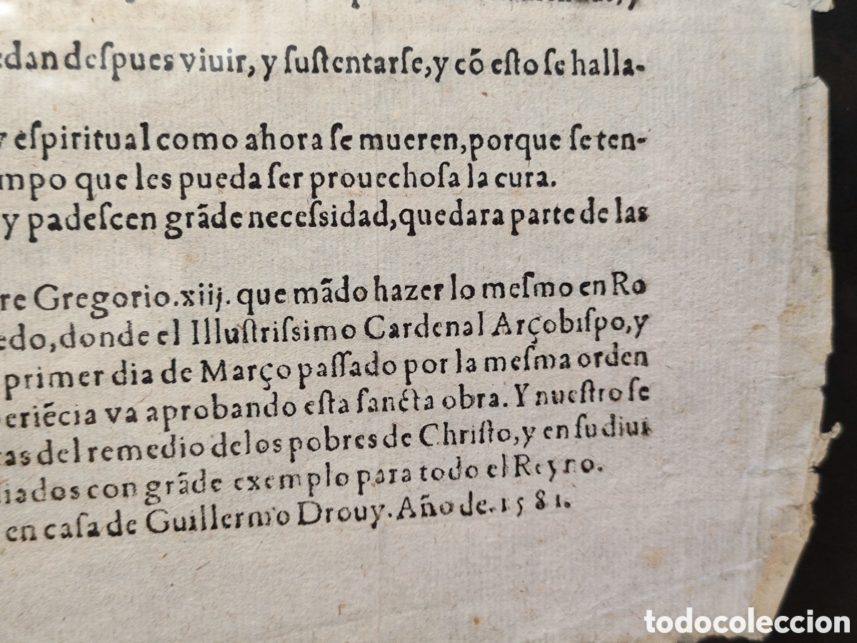 Documentos antiguos: MADRID, FUNDACI&Oacute;N DEL HOSPICIO DE MADRID 1581 - Foto 15