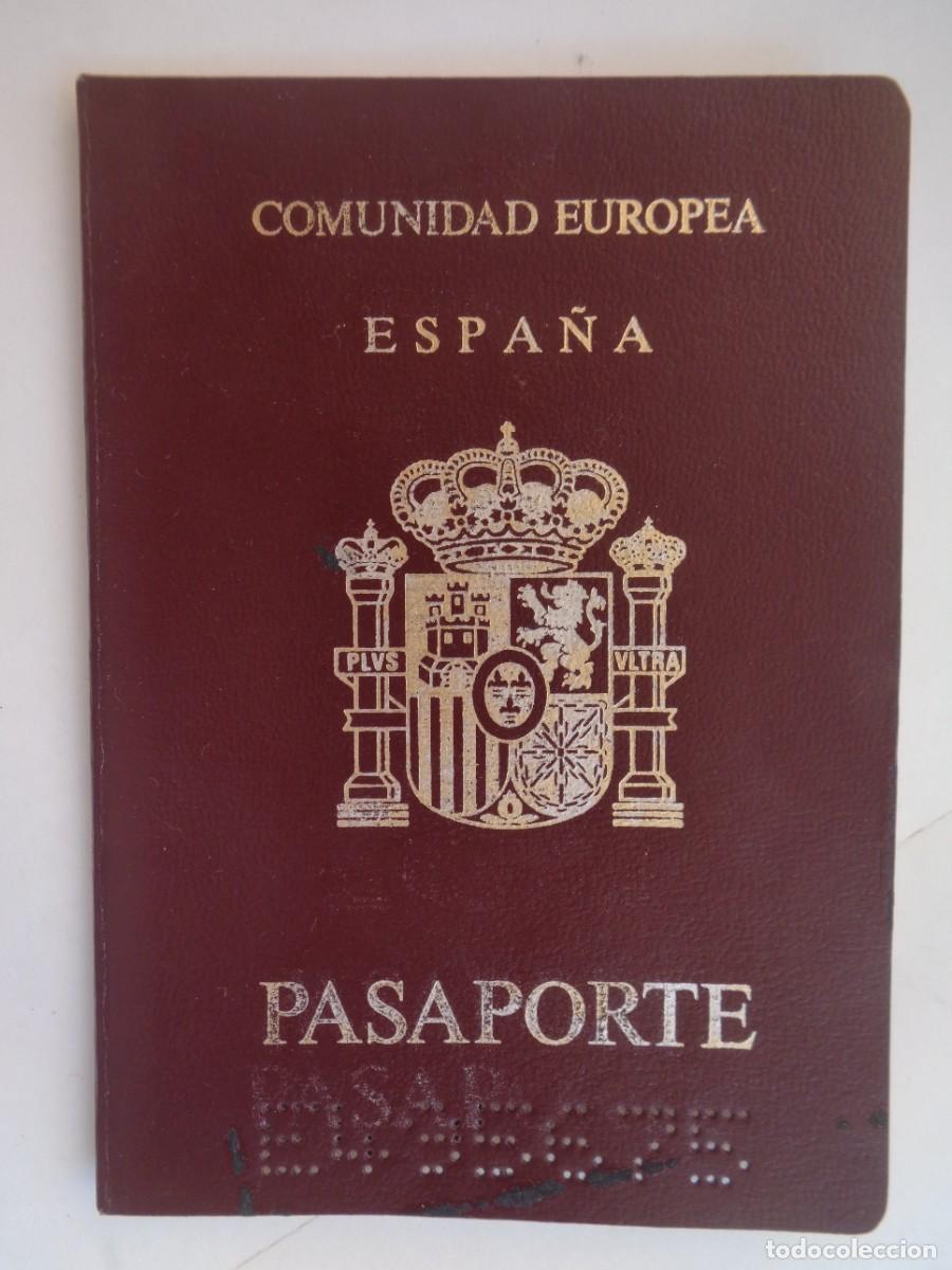 Documentos antiguos: PASAPORTE DE ESPA&Ntilde;A . COMUNIDAD EUROPEA. DE SE&Ntilde;OR DE SAN JUAN AZNALFARACHE . SEVILLA, 1992