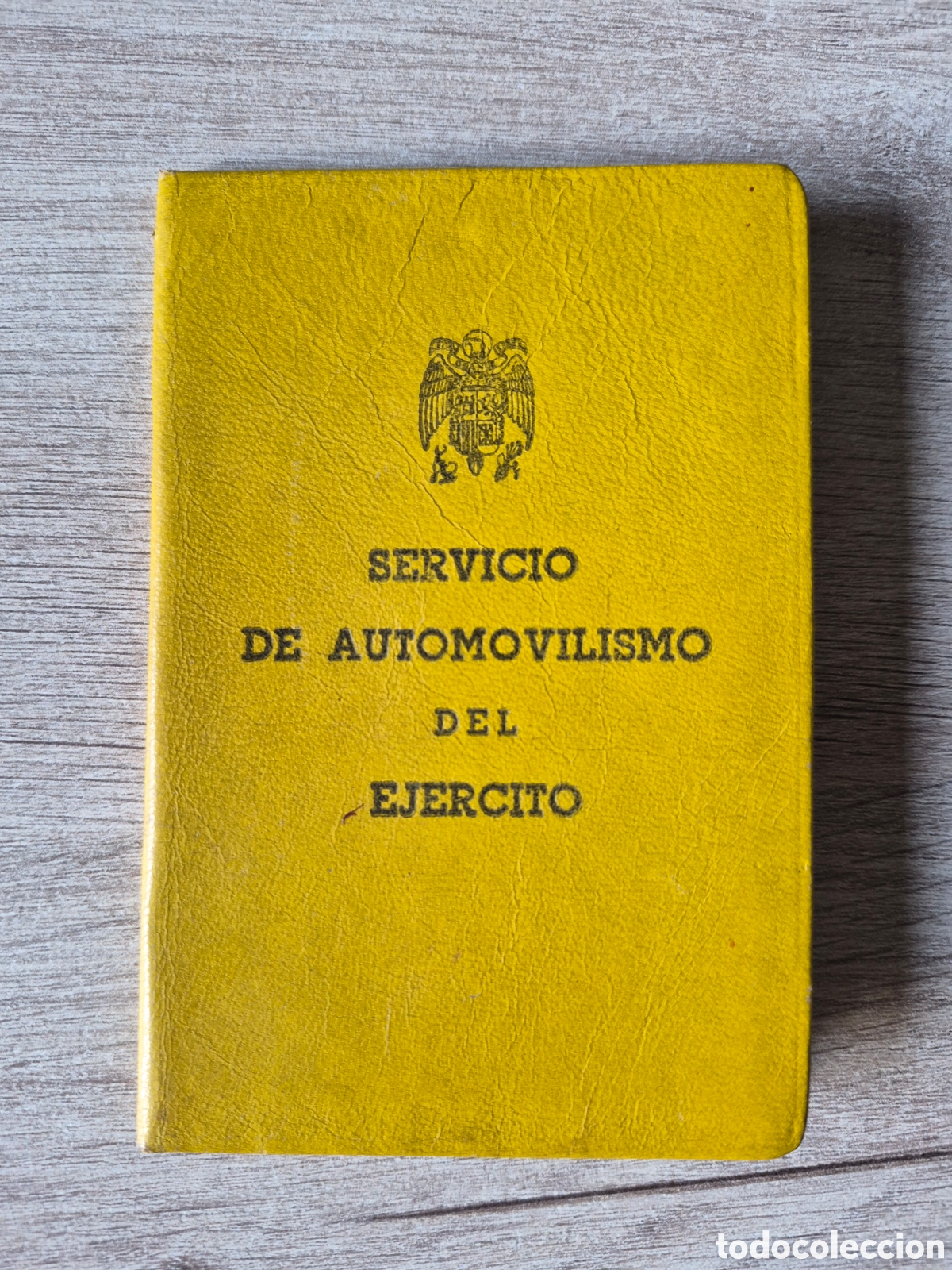 Documentos antiguos: Carnet Permiso de Conducci&oacute;n de Teniente Servicio Automovil&iacute;stico del Ej&eacute;rcito - 1955 - EXCELENTE