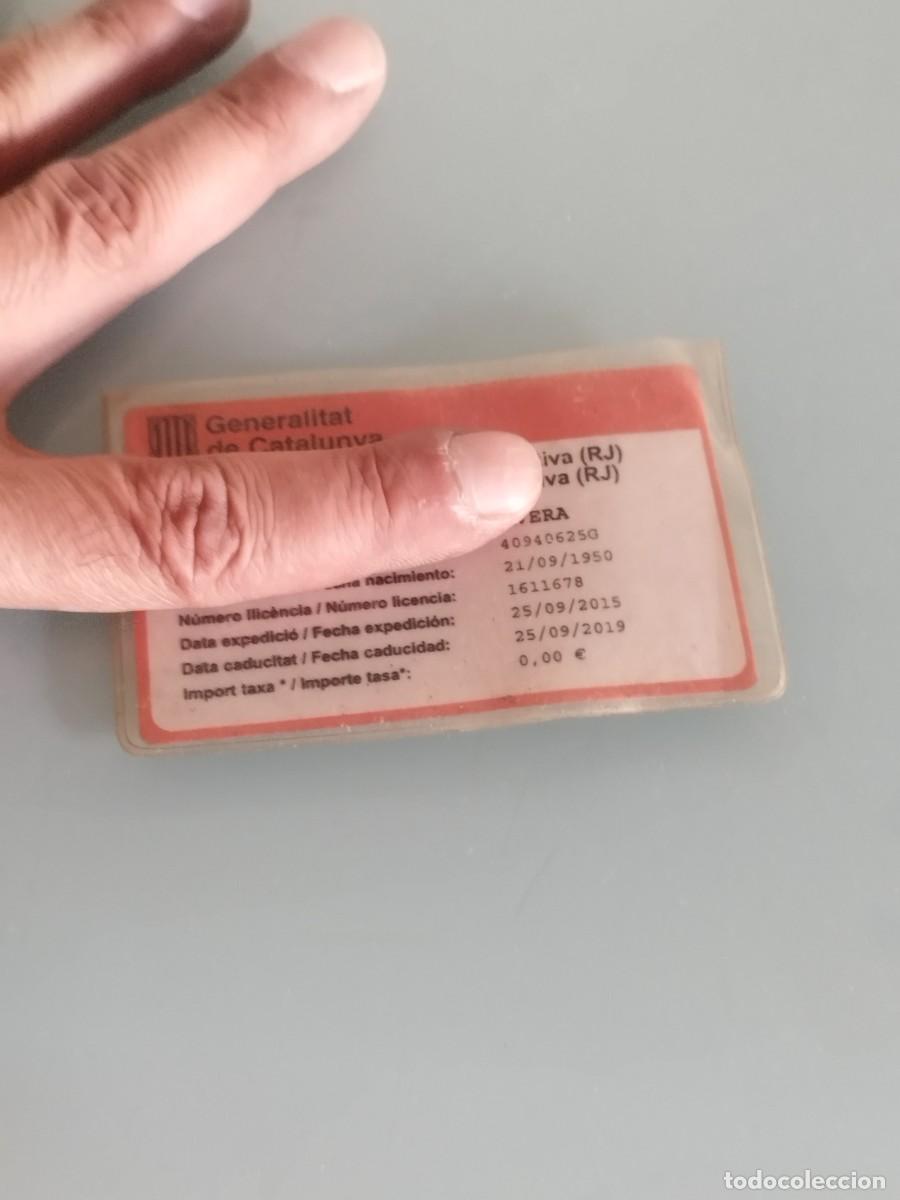 Documentos antiguos: Tarjeta licencia de pesca deportiva. Caducada, antigua