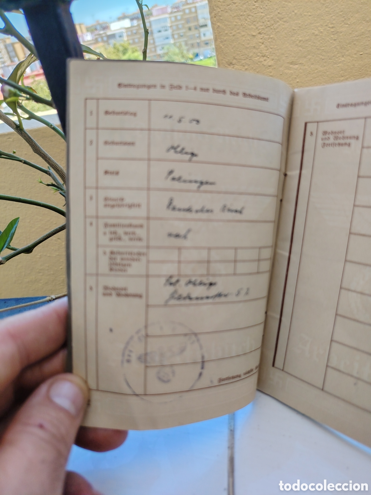 Documentos antiguos: ARBEITSBUCH O LIBRO DE TRABAJO WW2 - Foto 3
