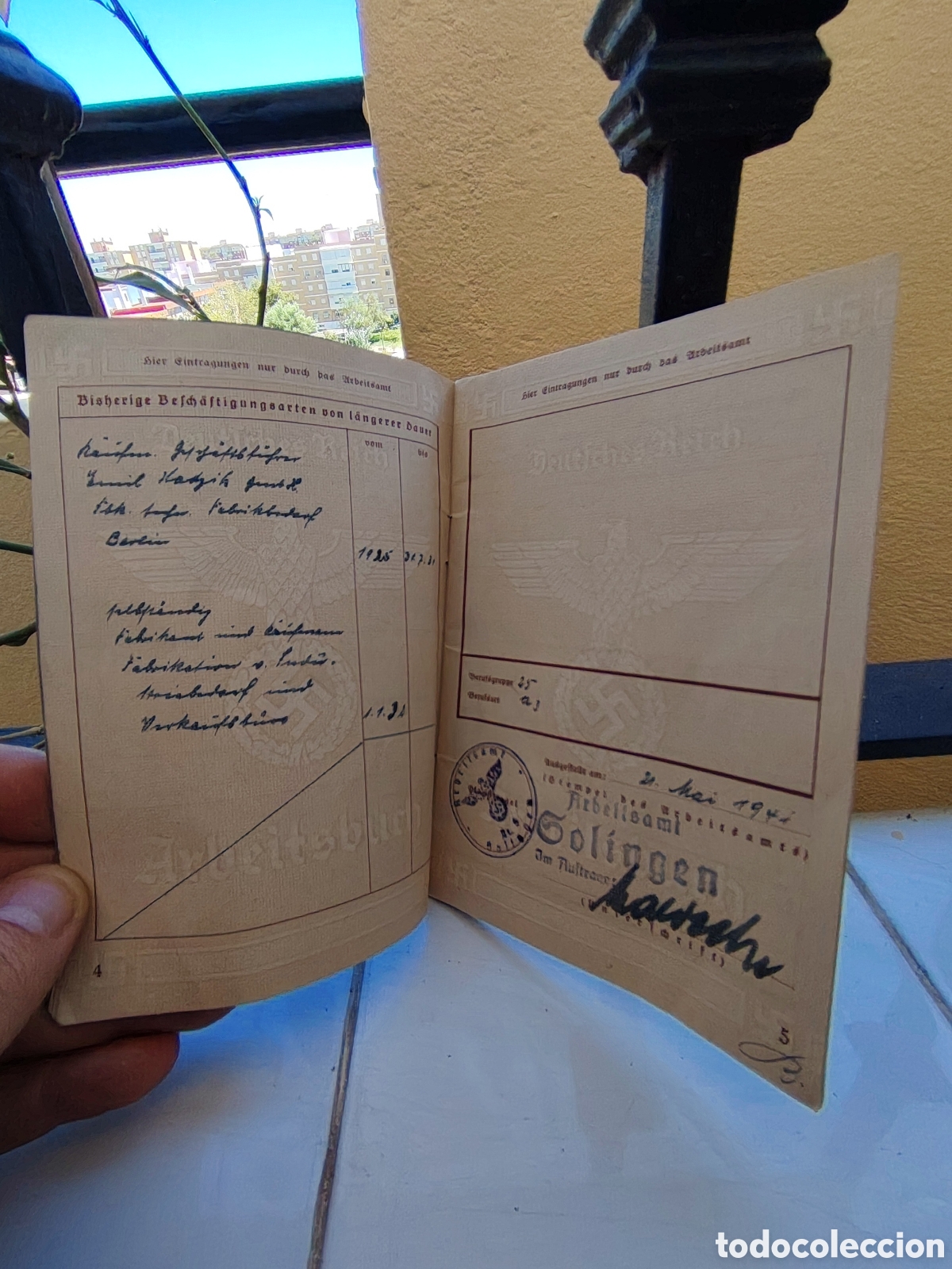 Documentos antiguos: ARBEITSBUCH O LIBRO DE TRABAJO WW2 - Foto 4