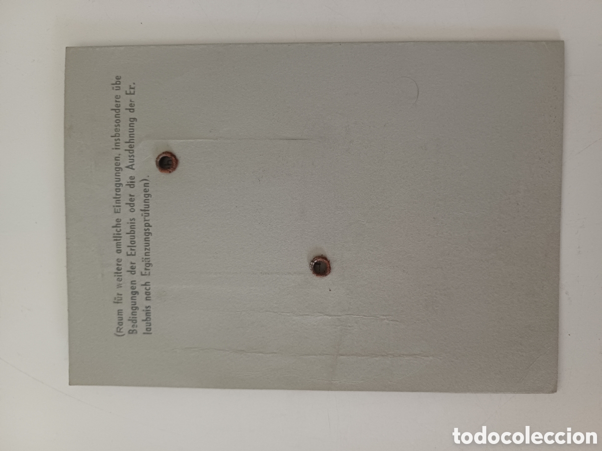 Documentos antiguos: F&uuml;hrerschein carnet de conducir alem&aacute;n 1976 - Foto 3