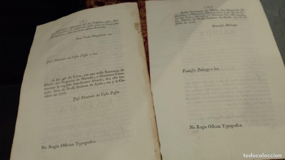 Documentos antiguos: Dom&iacute;nios e Acidentes P&oacute;lvora 1778 - 2 Alvar&aacute;s Regio - Foto 6
