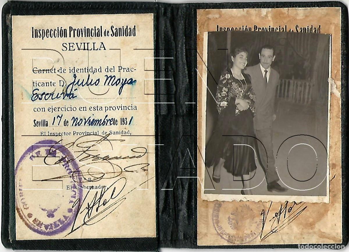 Documentos antiguos: SEVILLA REPUBLICA 1931 CARNET QUE FUE DE UN PRACTICANTE CM1