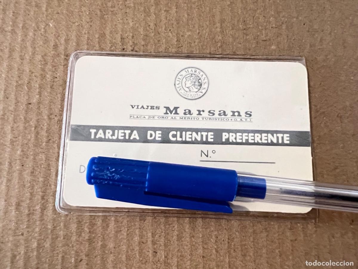Documentos antiguos: Tarjeta cliente preferente VIAJES MARSANS MADRID 1970