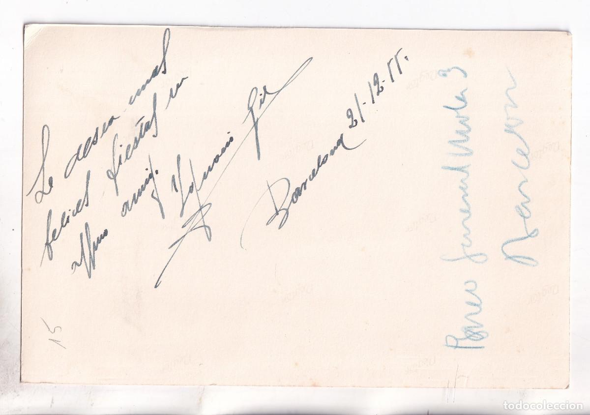 Documentos antiguos: FELICITACI&Oacute;N AUT&Oacute;GRAFA DE NAVIDAD DE 1955 DEL PINTOR IGNACIO GIL SALA. MUJER TORERA