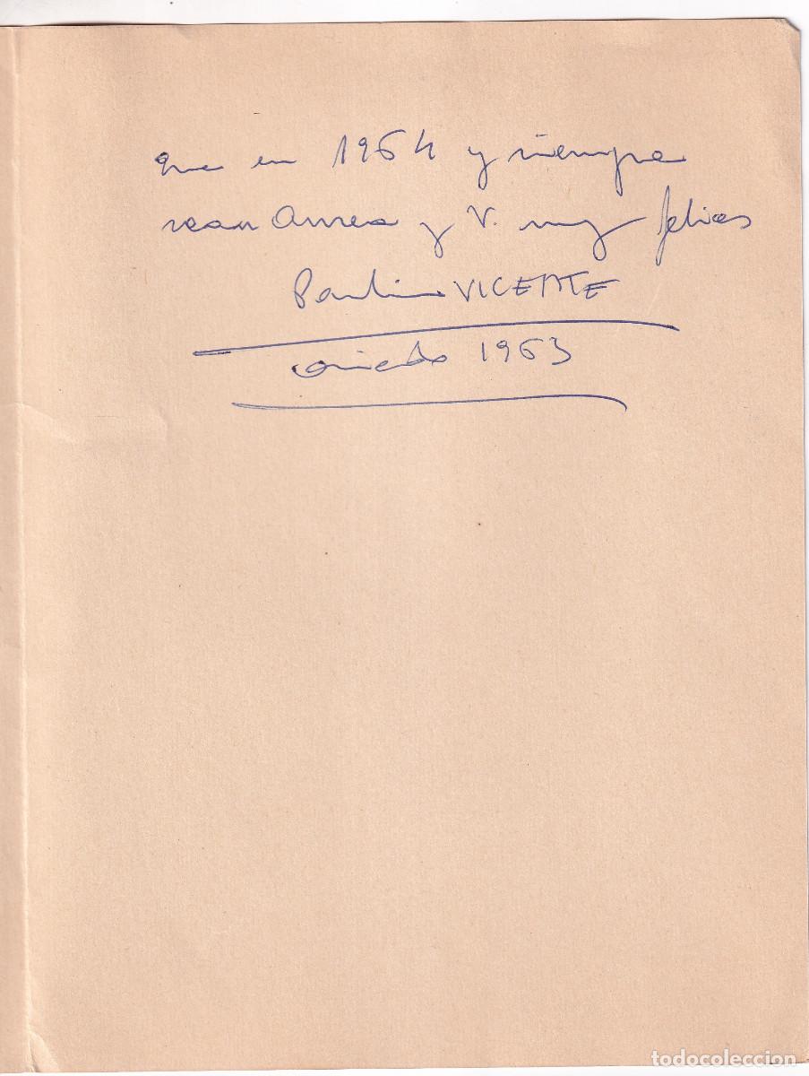 Documentos antiguos: FELICITACI&Oacute;N DE NAVIDAD DEL PINTOR PAULINO VICENTE A JOS&Eacute; FRANC&Eacute;S. OVIEDO, 1963. &Aacute;UREA DE SARR&Aacute;