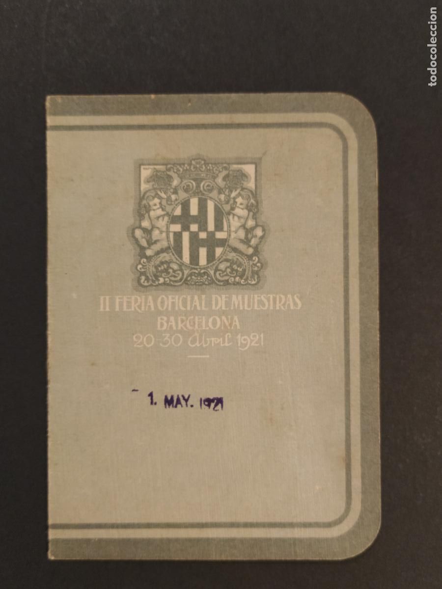 Documentos antiguos: BARCELONA II FERIA OFICIAL MUESTRAS 1921-TARJETA VENDEDOR FELIU PRATS-Viuda e Hijos de Sallares deu