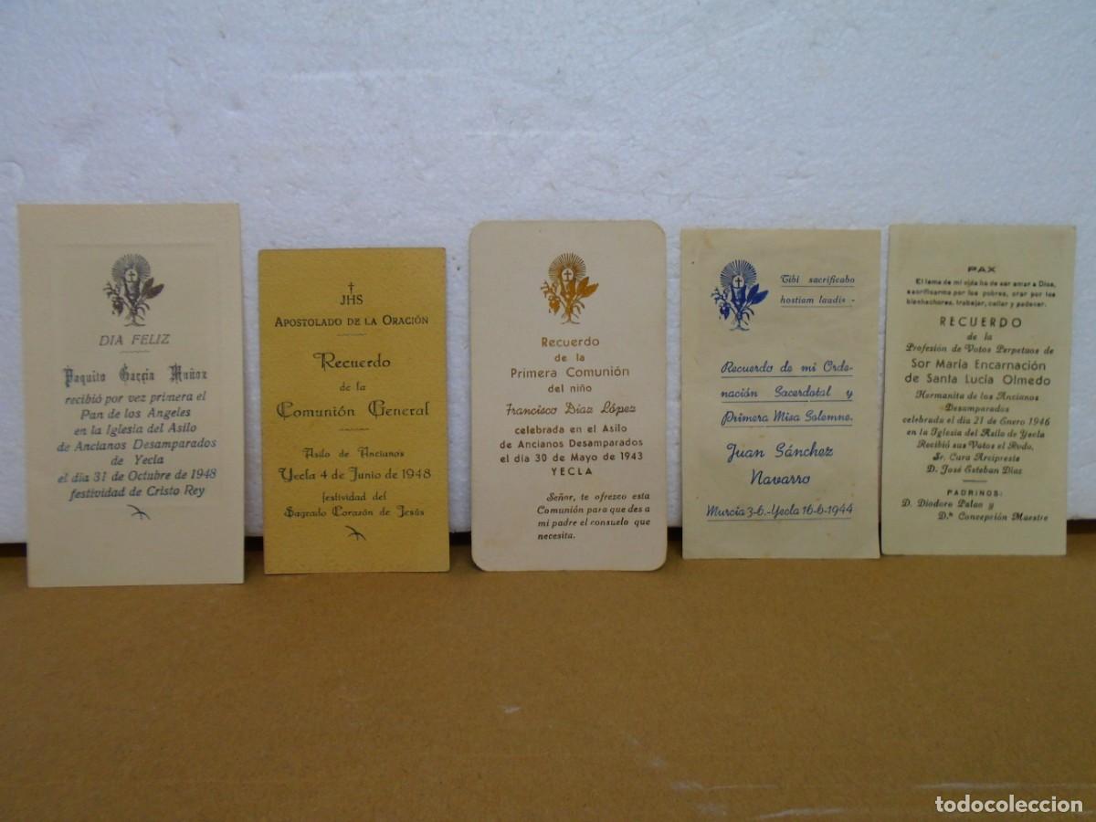 Documentos antiguos: YECLA(MURCIA)RECORDATORIOS A&Ntilde;OS 40:ORDENAACION SACERDOTAL,COMUNION,ETC..VER FOTOS.