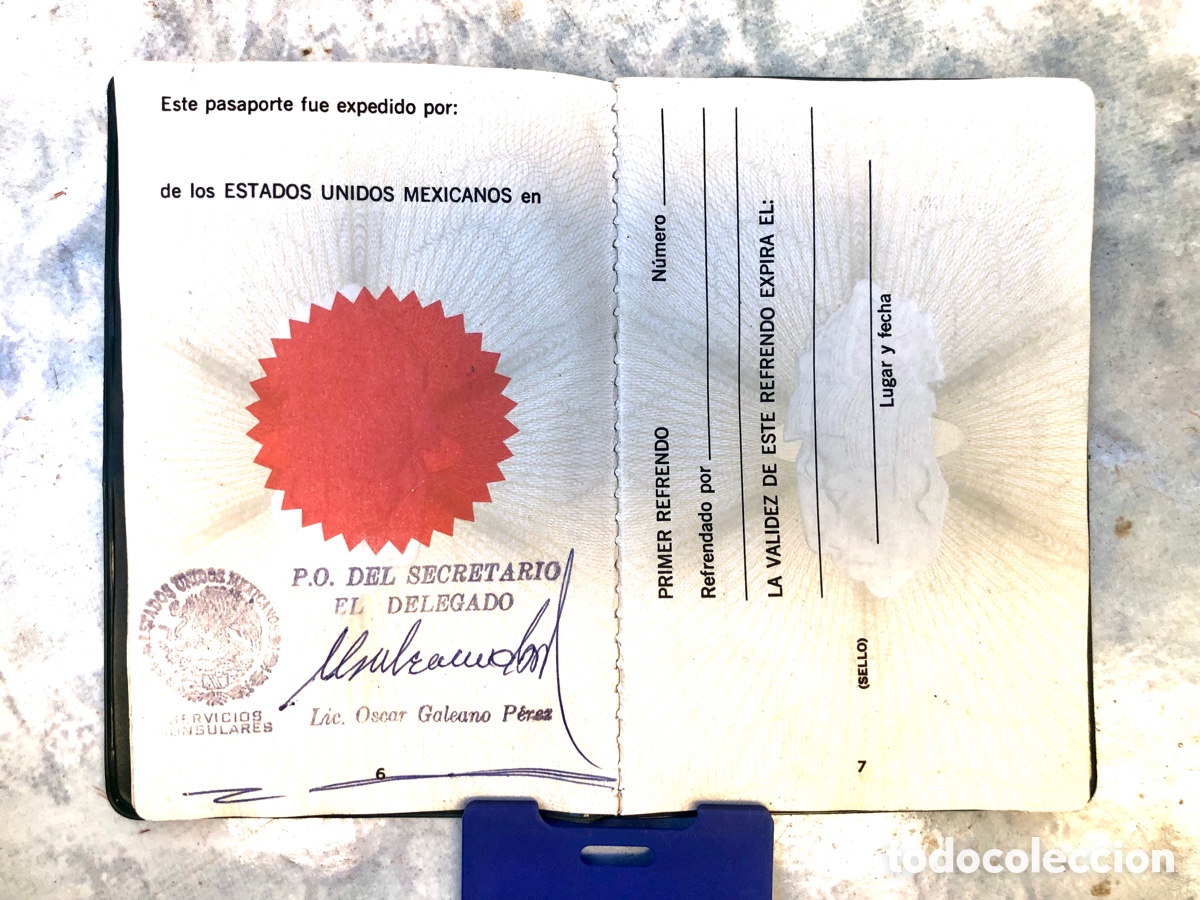 Documentos antiguos: Pasaporte de Mexico/ Mexico&rsquo;s Passport - Foto 5