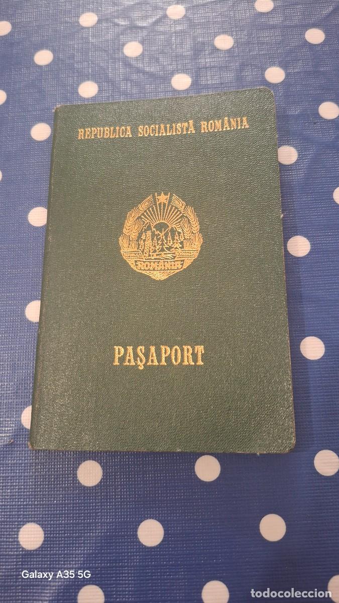 Documentos antiguos: Pasaporte Rep&uacute;blica Socialista de Romania 1986