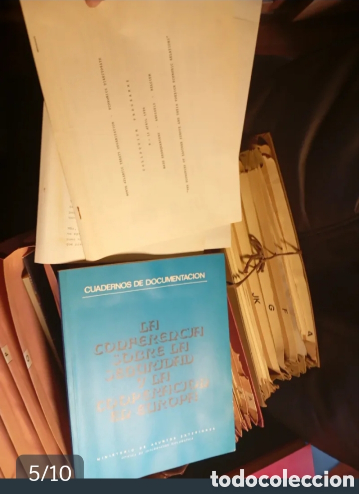 Documentos antiguos: carpetas libros documentaci&oacute;n Senado Galicia - Foto 3