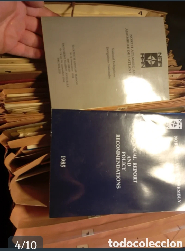 Documentos antiguos: carpetas libros documentaci&oacute;n Senado Galicia - Foto 6