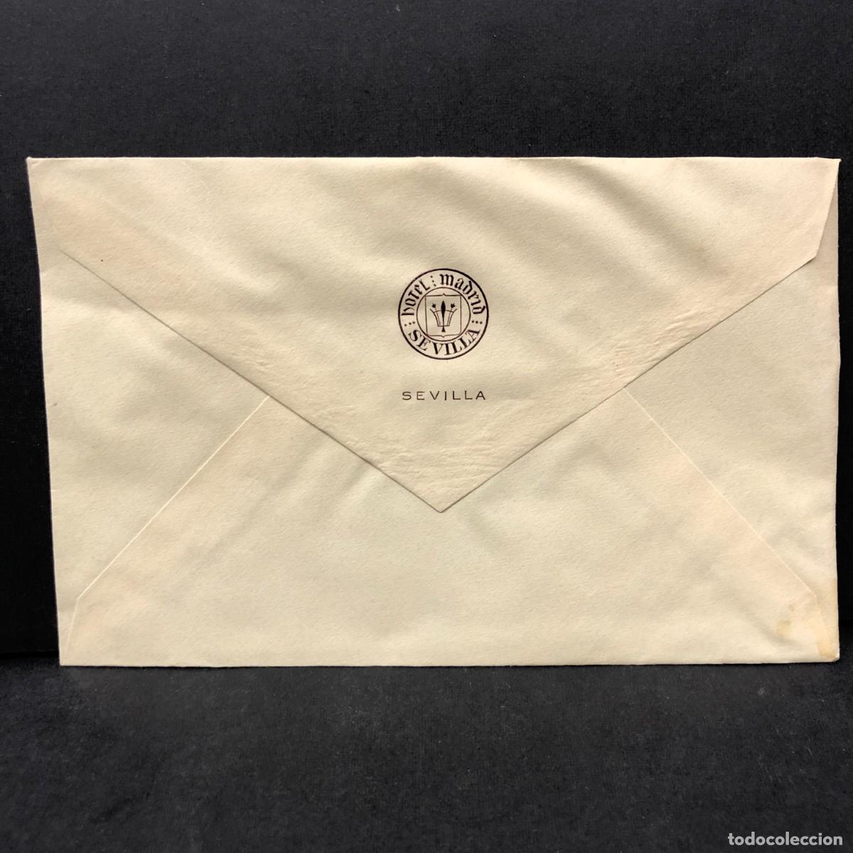 Documentos antiguos: SOBRE DEL HOTEL MADRID EN SEVILLA - RAR&Iacute;SIMO - MODERNISTA - C. 1900 / 5288
