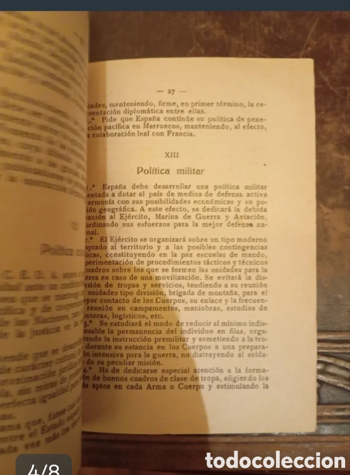 Documentos antiguos: Hist&oacute;rico Folleto Fundacional C.E.D.A. (1933) - Foto 4