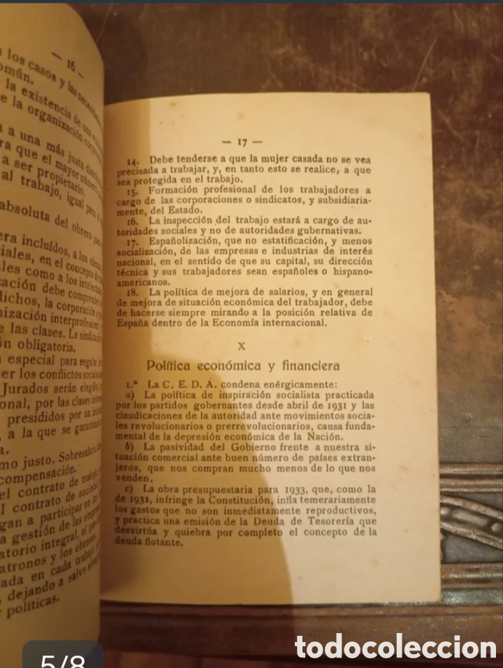 Documentos antiguos: Hist&oacute;rico Folleto Fundacional C.E.D.A. (1933) - Foto 5