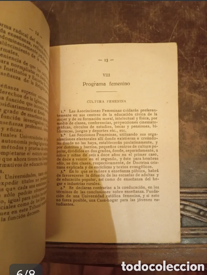 Documentos antiguos: Hist&oacute;rico Folleto Fundacional C.E.D.A. (1933) - Foto 6