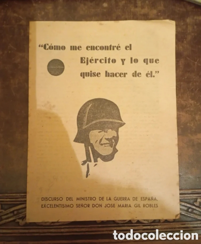 Documentos antiguos: 1935 Preguerra Civil. Folleto original Gil Robles