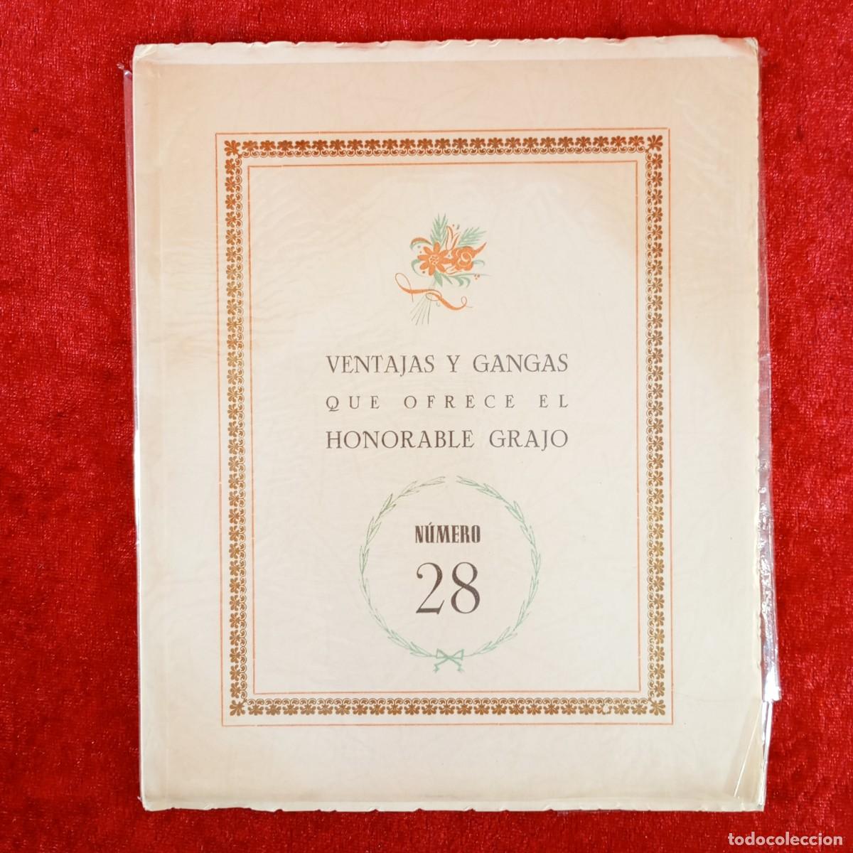 Documentos antiguos: GRAJOS L&Eacute;RIDA SECTA - VENTAJAS Y GANGAS QUE OFRECE EL HONORABLE GRAJO N&Uacute;MERO 28 - 1949 / 6359