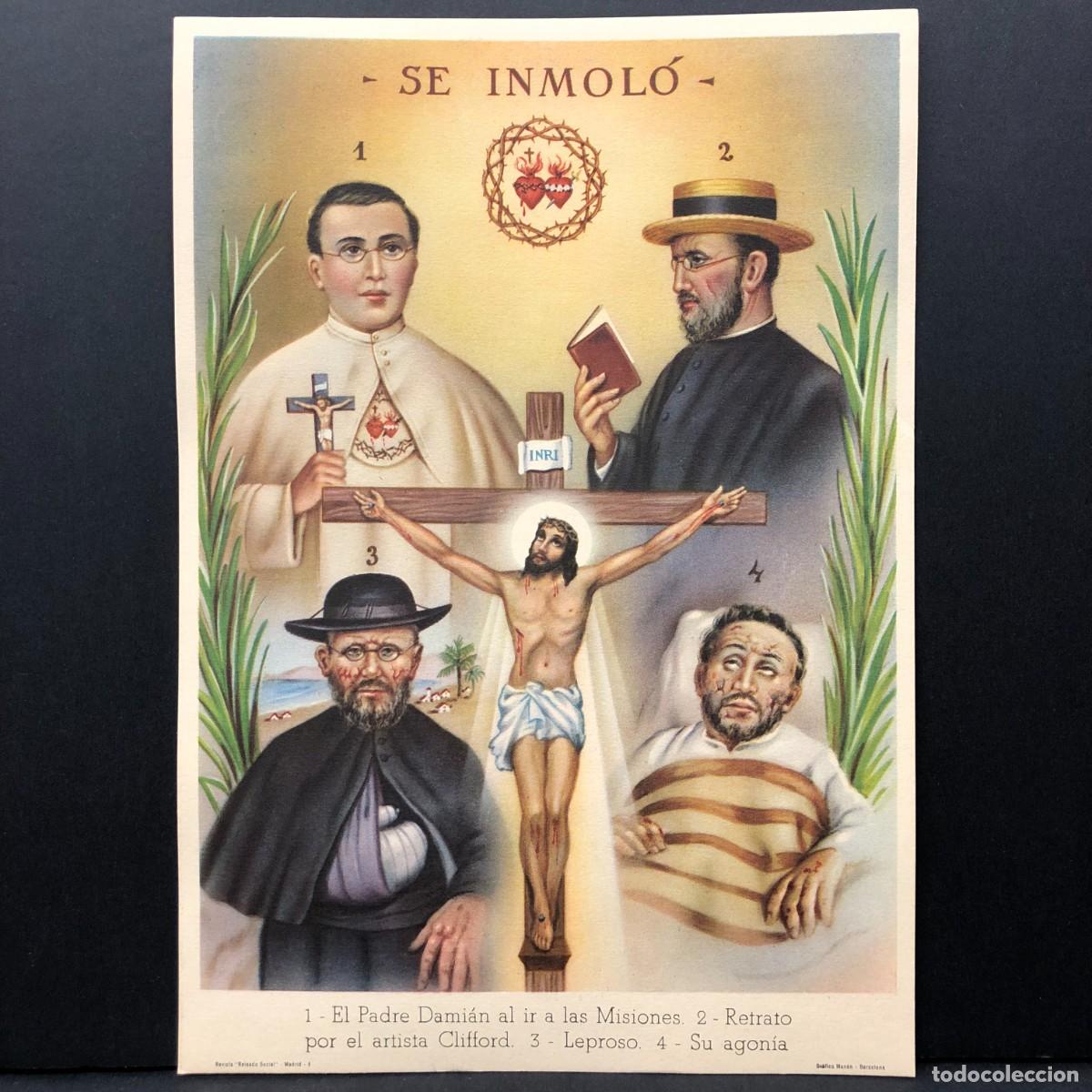 Documentos antiguos: EL PADRE DAMI&Aacute;N AL IR A LAS MISIONES SE INMOL&Oacute; - REVISTA REINADO SOCIAL MADRID - L&Aacute;MINA / 5352