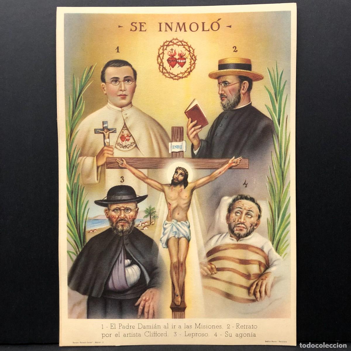 Documentos antiguos: EL PADRE DAMI&Aacute;N AL IR A LAS MISIONES SE INMOL&Oacute; - REVISTA REINADO SOCIAL MADRID - L&Aacute;MINA / 5353