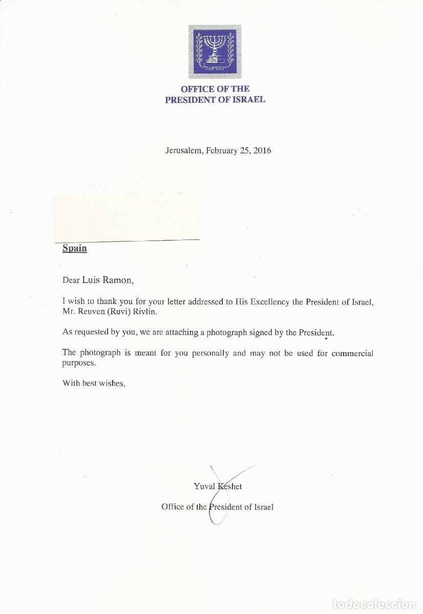 Documentos antiguos: Israel. Office of the President. Yuval Keshet. 2016. Jerusal&eacute;n. Jerusalem. 30x21 cm.