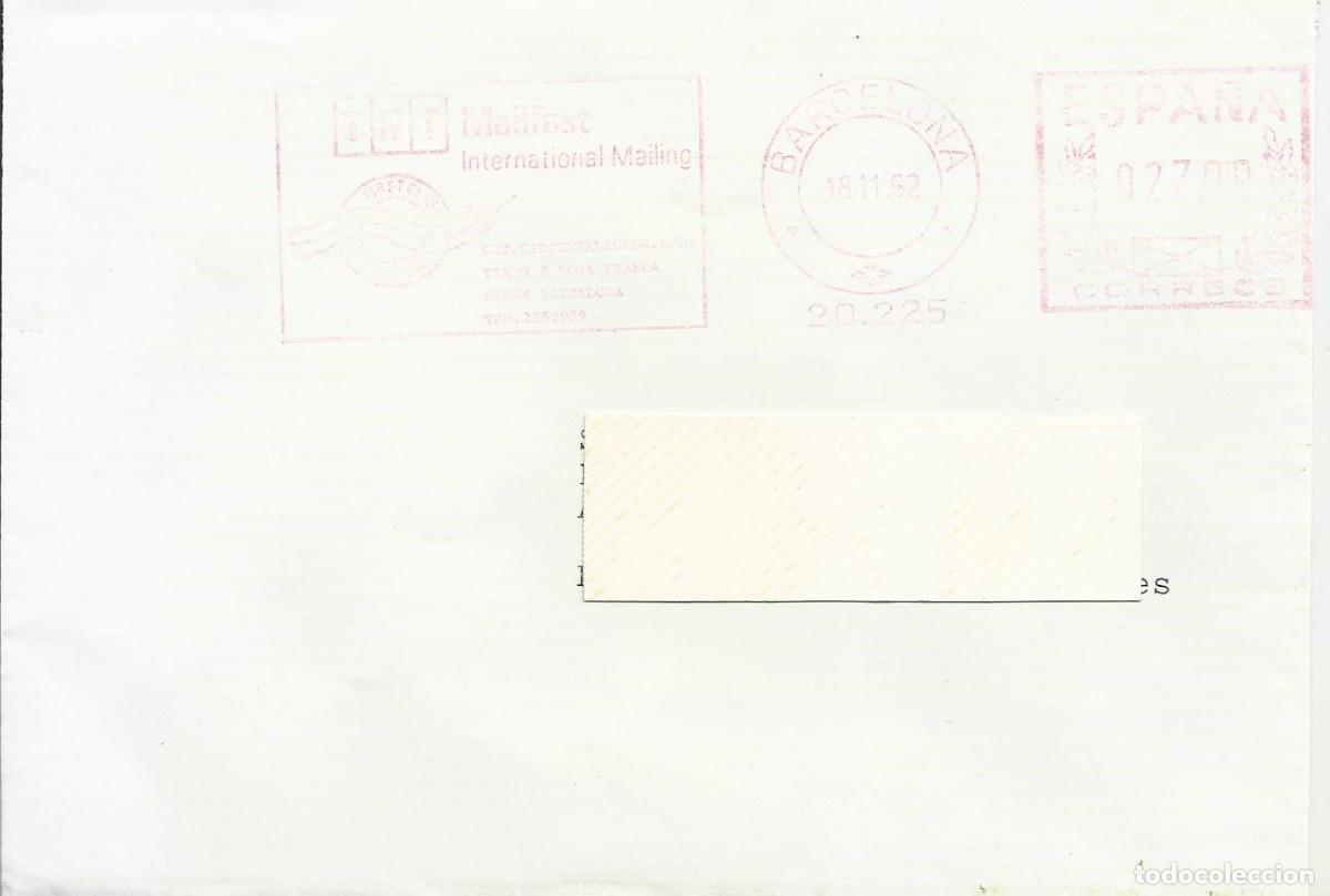 Documentos antiguos: Deutsche Bank. 1992. Frankfurt. Sobre sellado. 11,5x16 cm. Abierto por arriba.