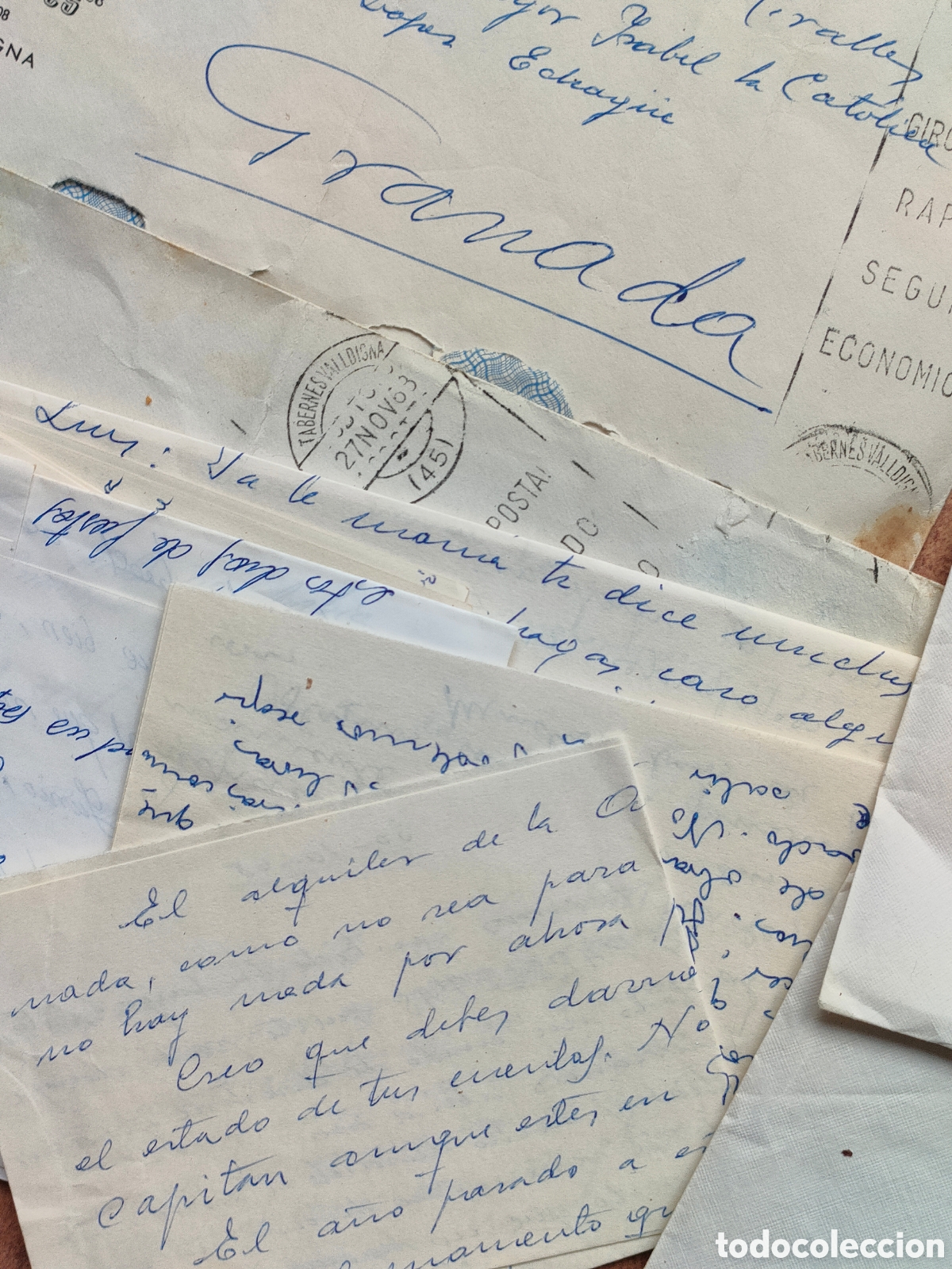 Documentos antiguos: Lote de correspondencia a&ntilde;os 60 - Foto 4