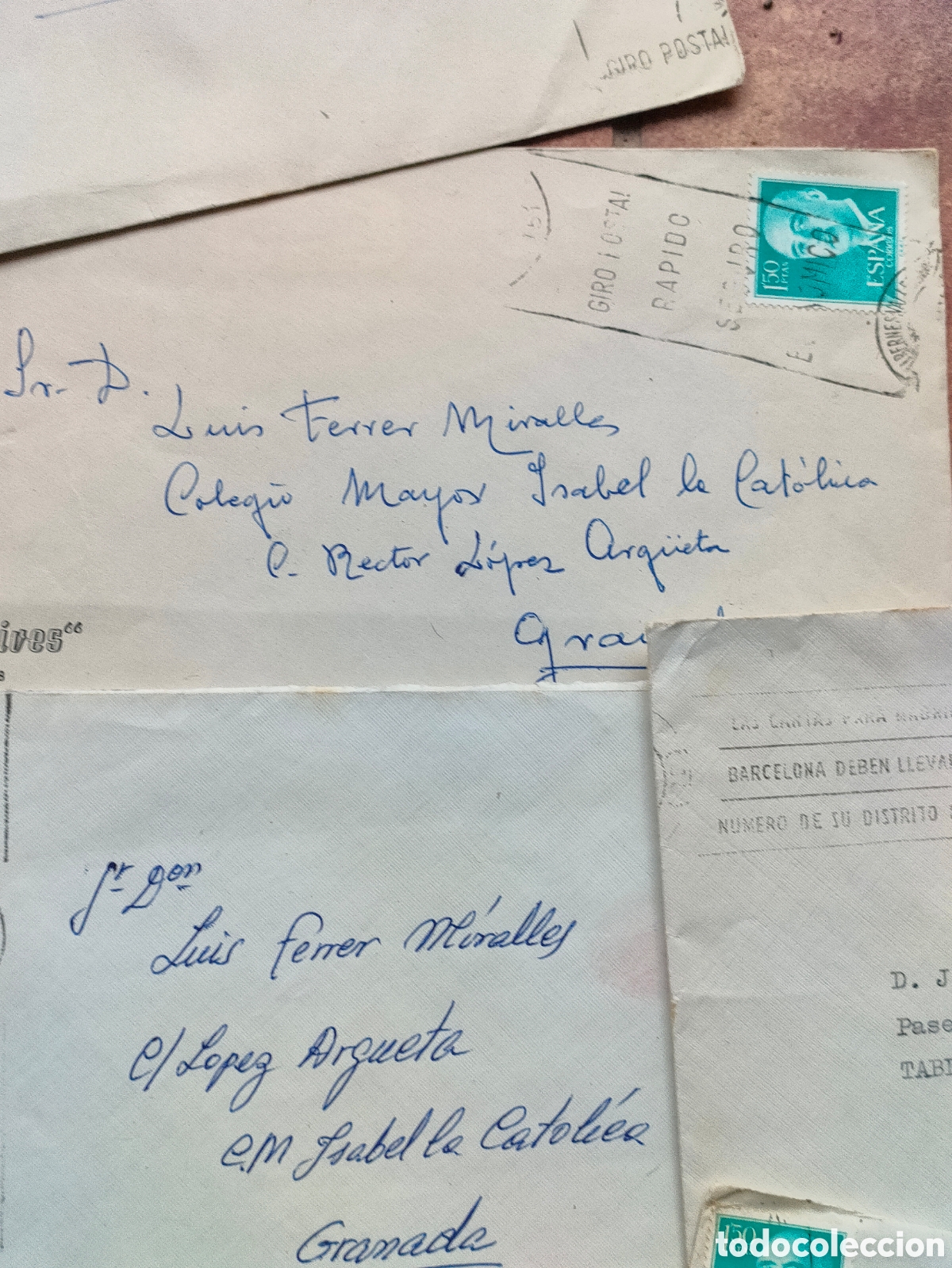Documentos antiguos: Lote de correspondencia a&ntilde;os 60 - Foto 5