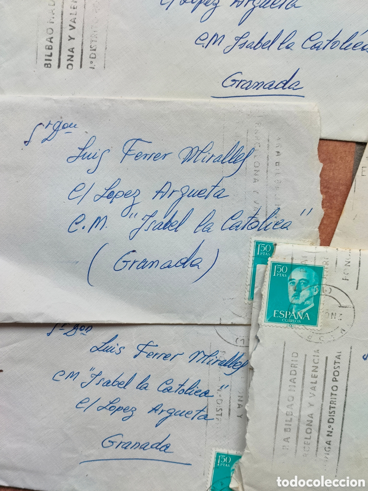 Documentos antiguos: Lote de correspondencia a&ntilde;os 60 - Foto 6