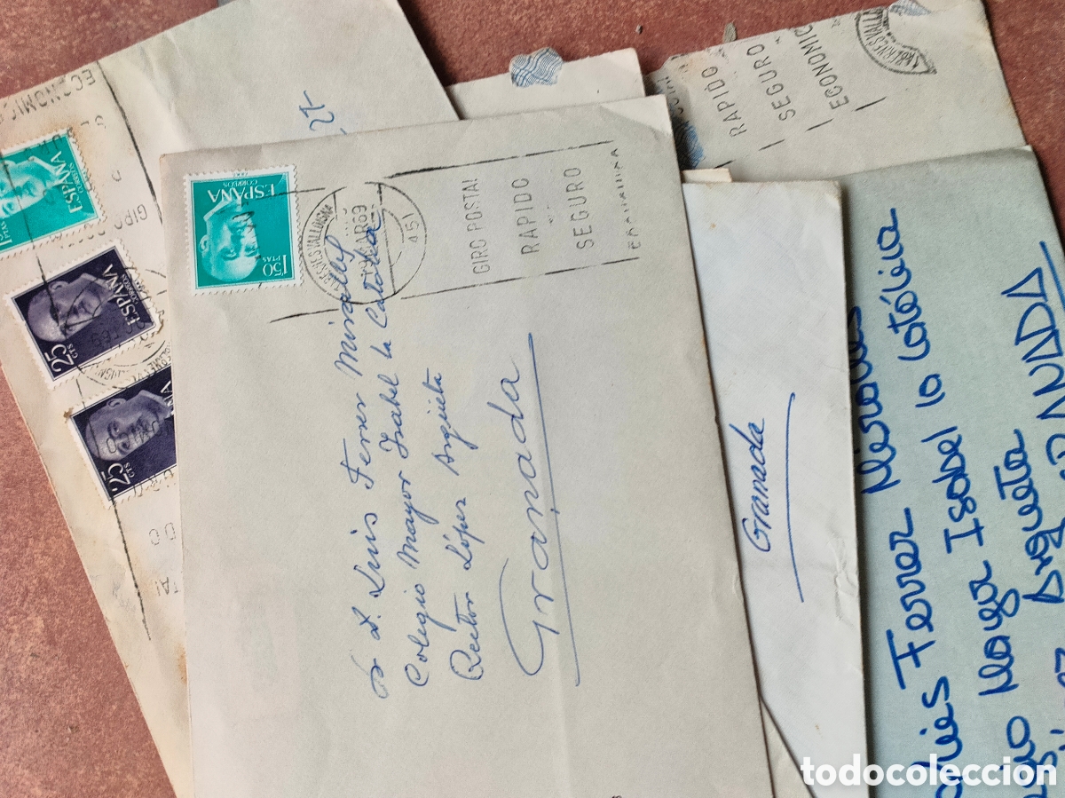 Documentos antiguos: Lote de correspondencia a&ntilde;os 60 - Foto 8