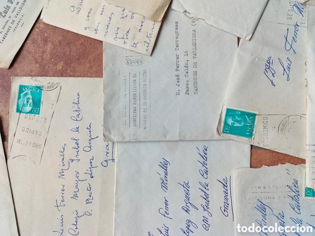 Documentos antiguos: Lote de correspondencia a&ntilde;os 60 - Foto 12