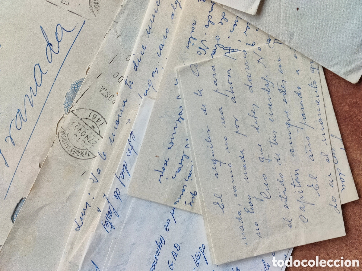 Documentos antiguos: Lote de correspondencia a&ntilde;os 60 - Foto 14