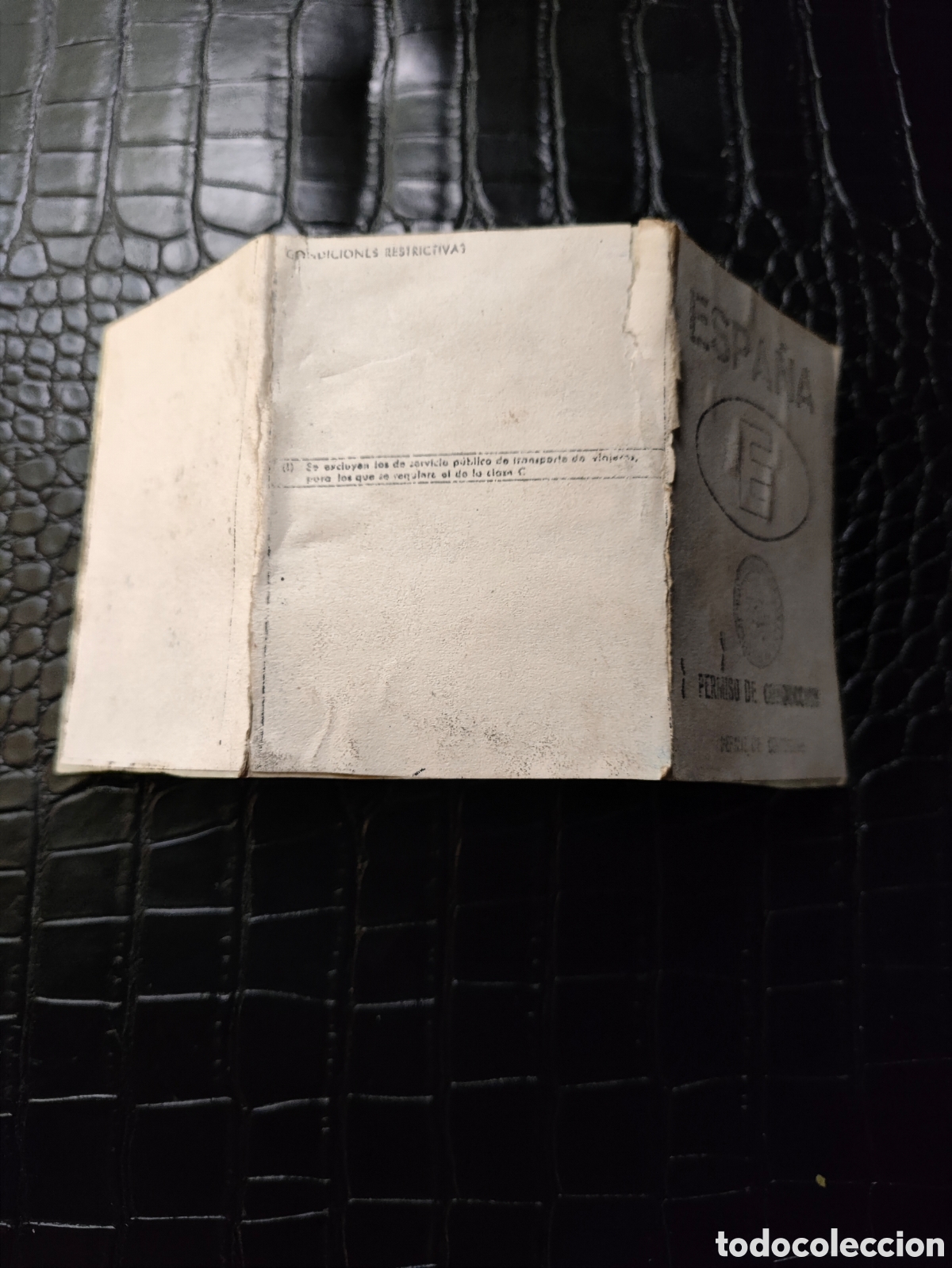 Documentos antiguos: Permiso de Conducci&oacute;n Antiguo Espa&ntilde;a 1951 - Foto 6